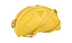 Prada Women's 1BH140 Yellow Leather Shoulder Bag
