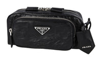 Prada Women's Black Leather Re-edition 2001 Shoulder Bag 1BH198