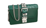 Prada Women's Green Leather Elektra Shoulder Bag 1BL020