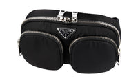 Prada Women's Black Belt Messenger Bag 1BL026