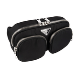 Prada Women's Black Belt Messenger Bag 1BL026
