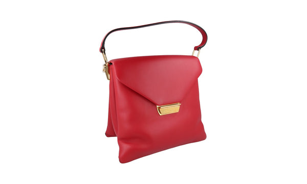 Prada Women's 1BN015 Red Leather Shoulder Bag
