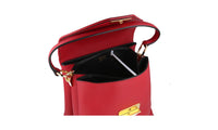 Prada Women's Red Leather Shoulder Bag 1BN015