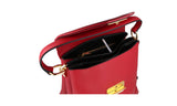 Prada Women's Red Leather Shoulder Bag 1BN015
