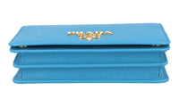 Prada Women's Turquoise Saffiano Leather Shoulder Bag 1BP006