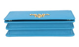 Prada Women's Turquoise Saffiano Leather Shoulder Bag 1BP006