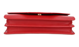 Prada Women's Red Saffiano Leather Envelope Shoulder Bag 1BP014