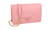 Prada Women's Pink Saffiano Leather Shoulder Bag 1BP018