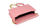 Prada Women's Pink Saffiano Leather Shoulder Bag 1BP018