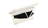 Prada Women's White Saffiano Leather Shoulder Bag 1BP019