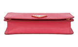 Prada Women's Pink Leather Clutch Mini Evening Evening Purse 1BP021