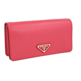 Prada Women's Pink Leather Clutch Mini Evening Evening Purse 1BP021