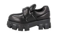 Prada Women's Black Leather Soft Padded Loafers 1D125N