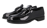 Prada Women's Black Leather Chocolate Business Shoes 1D168N