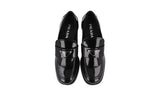 Prada Women's Black Leather Chocolate Business Shoes 1D168N