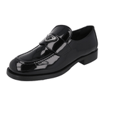 Prada Women's Black Leather Chocolate Business Shoes 1D168N