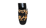 Prada Women's Multicoloured Leather Calf Fur Leopard Pumps / Heels 1D723H