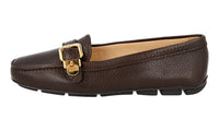 Prada Women's Brown Leather Loafers 1DD009