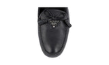 Prada Women's Black Saffiano Leather Logo Loafers 1DD036
