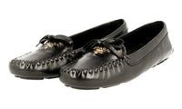 Prada Women's Black Leather Loafers 1DD040