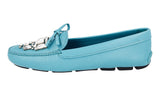 Prada Women's Turquoise Saffiano Leather Loafers 1DD043