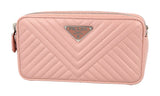 Prada Women's Pink Leather Diagramme Shoulder Bag 1DH010