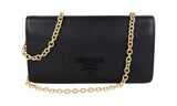 Prada Women's Black Saffiano Leather Shoulder Bag 1DH029