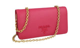 Prada Women's Pink High-Quality Saffiano Leather Shoulder Bag 1DH029