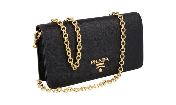 Prada Women's 1DH029 Black Saffiano Leather Leather Shoulder Bag