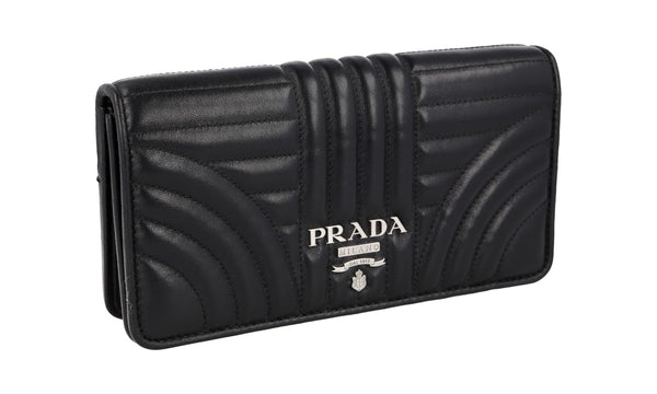 Prada Women's 1DH044 Black Leather Shoulder Bag