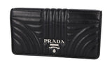 Prada Women's Black Leather Diagramme Shoulder Bag 1DH044