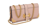 Prada Women's 1DH044 Beige High-Quality Saffiano Leather Leather Shoulder Bag