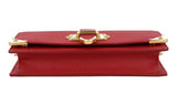 Prada Women's Red Saffiano Leather Cahier Shoulder Bag 1DH044
