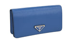 Prada Women's 1DH044 Blue Leather Shoulder Bag