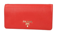 Prada Women's Red Leather Evening Purse 1DH044