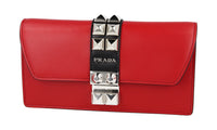 Prada Women's Red Leather Elektra Shoulder Bag 1DH061