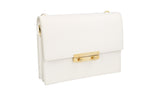 Prada Women's 1DH101 White Saffiano Leather Leather Shoulder Bag