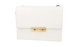 Prada Women's White Saffiano Leather Shoulder Bag 1DH101