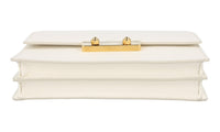 Prada Women's White Saffiano Leather Shoulder Bag 1DH101