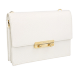 Prada Women's White Saffiano Leather Shoulder Bag 1DH101