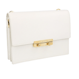 Prada Women's White High-Quality Saffiano Leather Shoulder Bag 1DH101