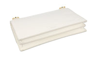 Prada Women's White Saffiano Leather Heart Shoulder Bag 1DH101