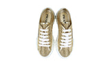 Prada Women's Gold Leather Sneaker 1E019N