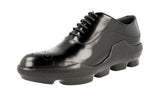 Prada Women's 1E047G 055 F0002 Heavy-Duty Rubber Sole Leather Lace-up Shoes