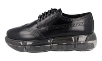 Prada Women's Black Full Brogue Leather Sneaker 1E071M