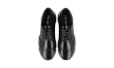 Prada Women's Black Full Brogue Leather Sneaker 1E071M