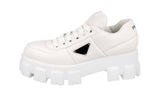 Prada Women's White Leather Monolith Nappa Platform Sneaker 1E119