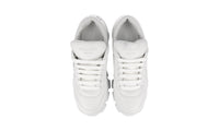 Prada Women's White Leather Monolith Nappa Platform Sneaker 1E119
