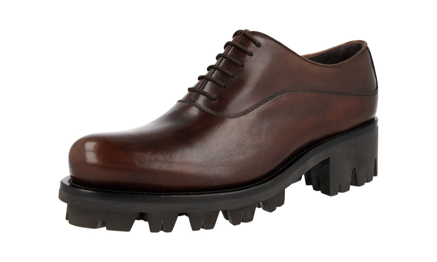 PRADA★茶色ブーツ金具ゴールド Prada Women's welt-sewn Leather Oxford Business Shoes – ITTELLI