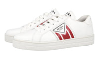 Prada Women's White Leather District Avenue Sneaker 1E125M